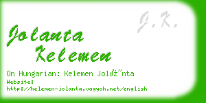 jolanta kelemen business card
